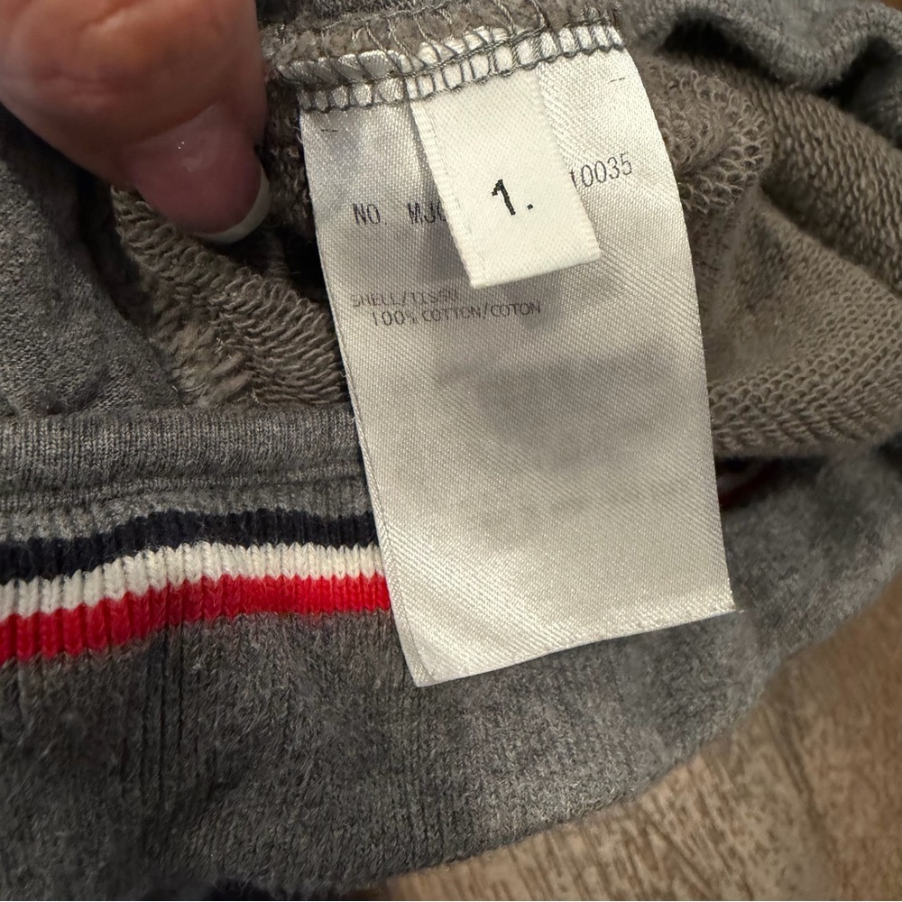 Thom Browne Tonal 4-Bar Cotton Joggers - Picture 4 of 6